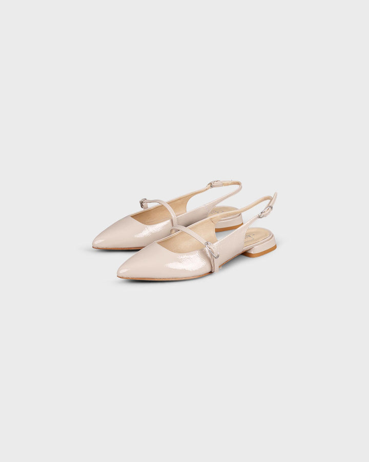Slingballerina Cuoio Beige