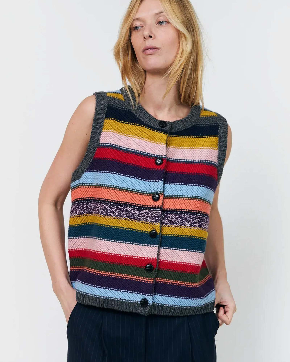 lollys laundry Weste CaitLL Knit Multi – Bild 2