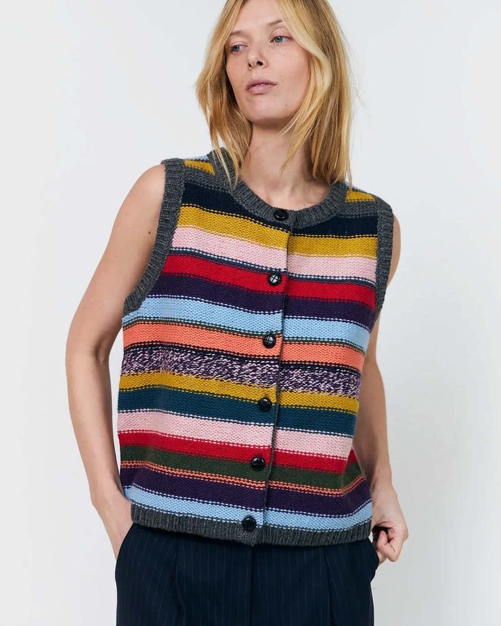 lollys laundry Weste CaitLL Knit Multi – Bild 2
