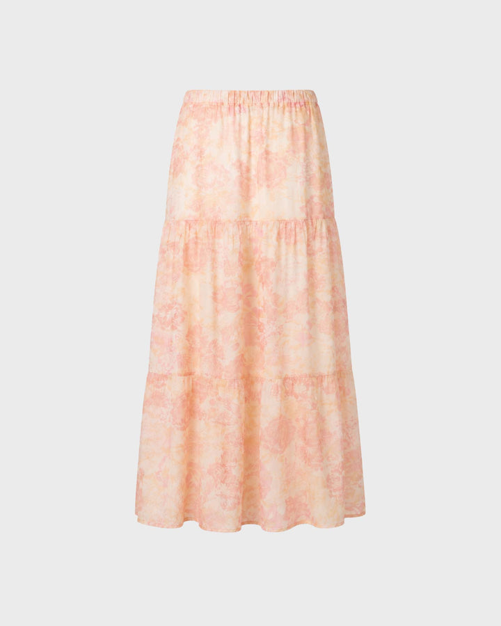 Caloa Volant Skirt Soft Floral
