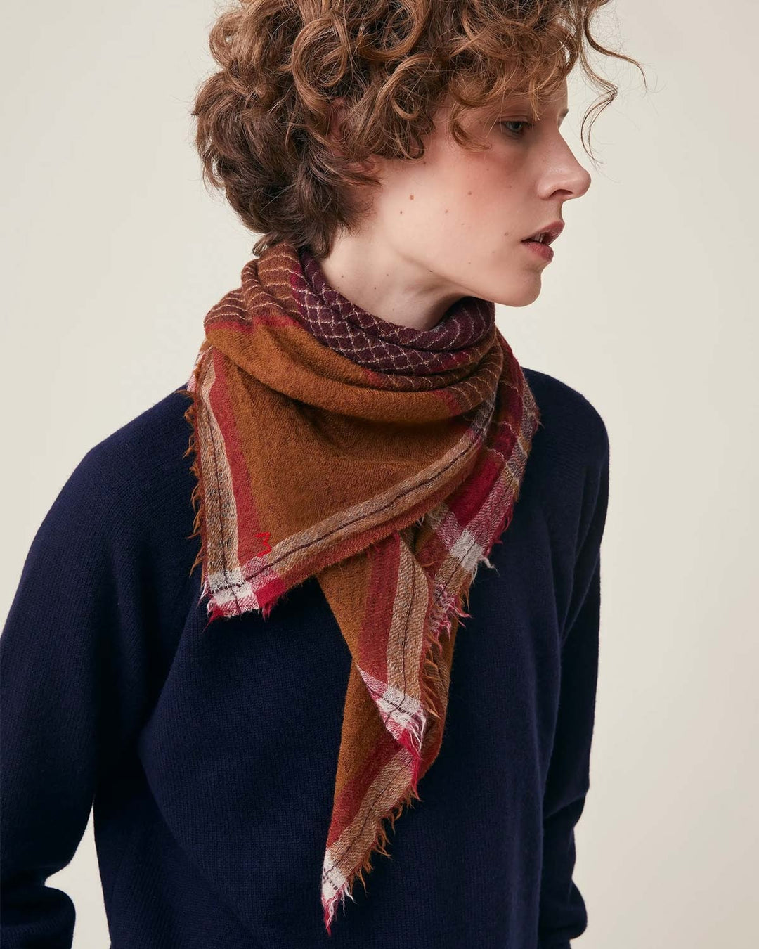 MOISMONT Scarf Chai Scarf No. 752 Taffeta