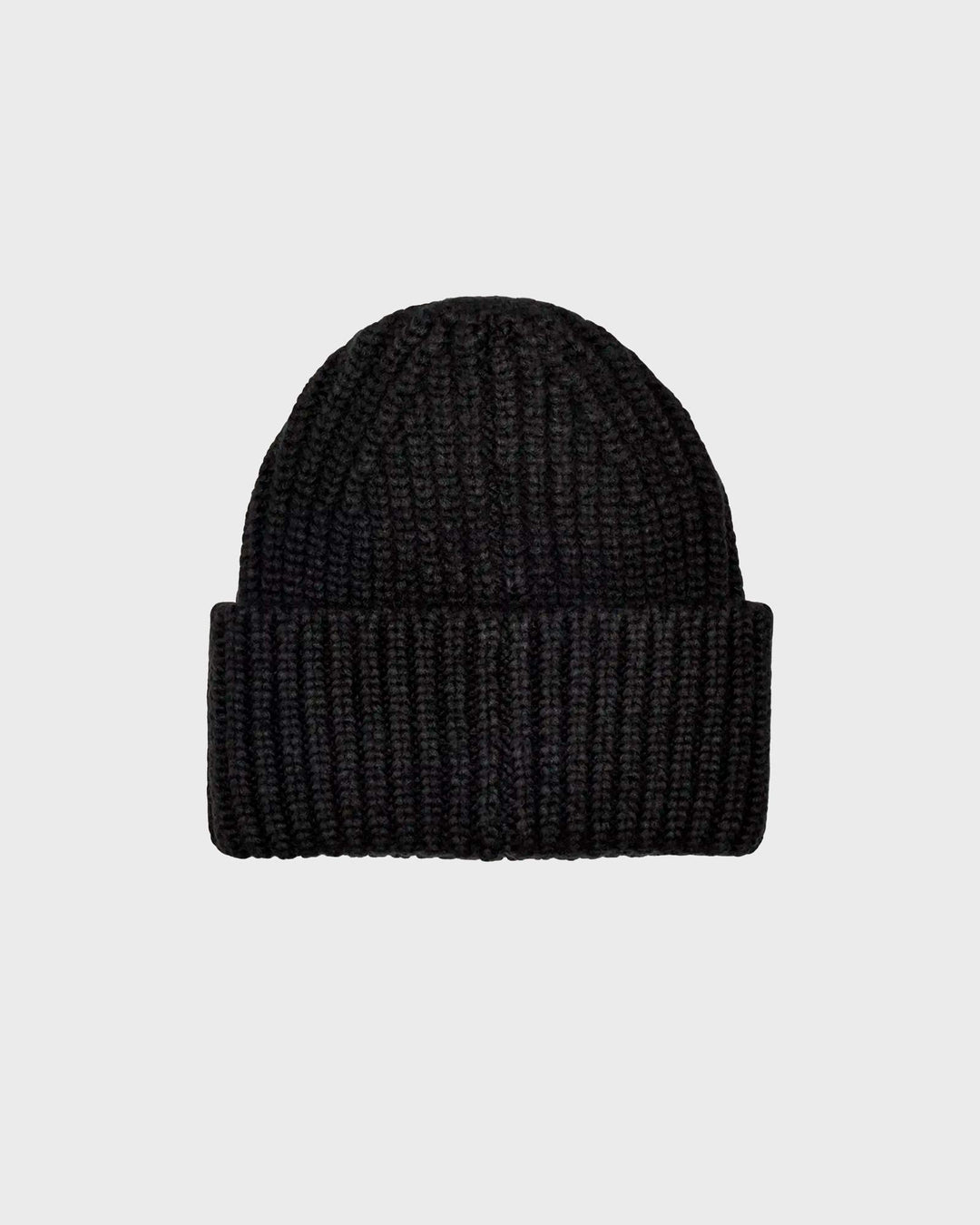 Chunky Rib Beanie Black