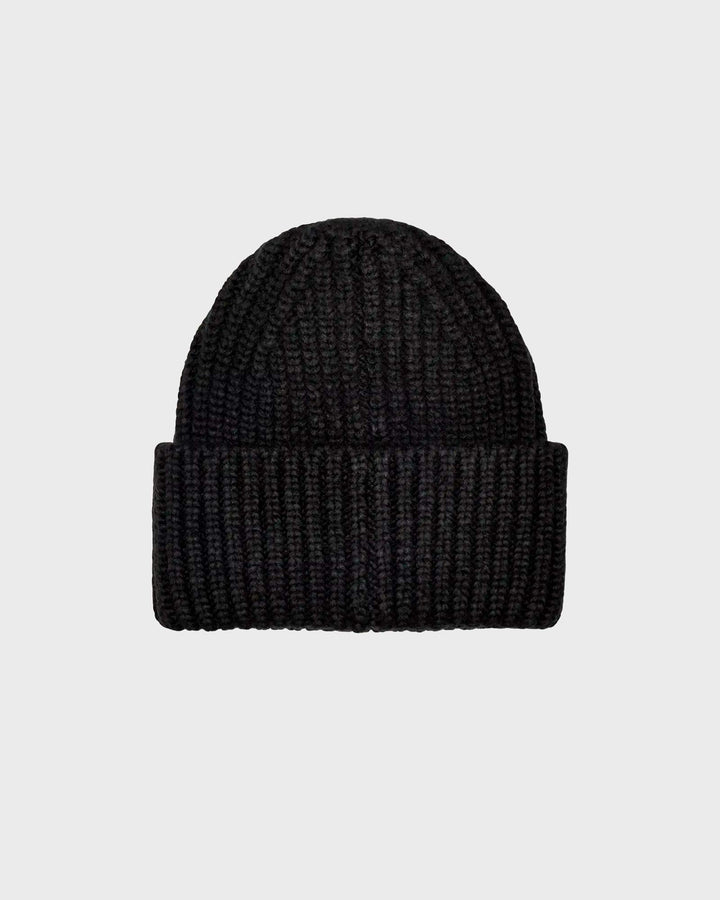 Chunky Rib Beanie Black