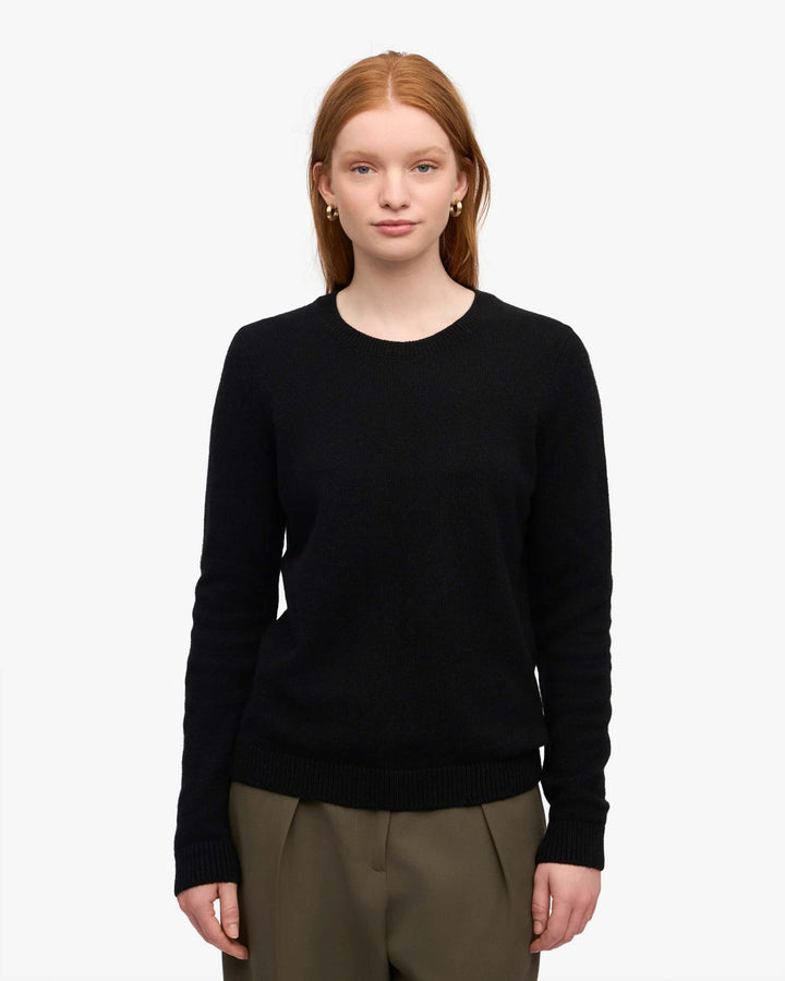 Classic Merino Wool Crew Deep Black