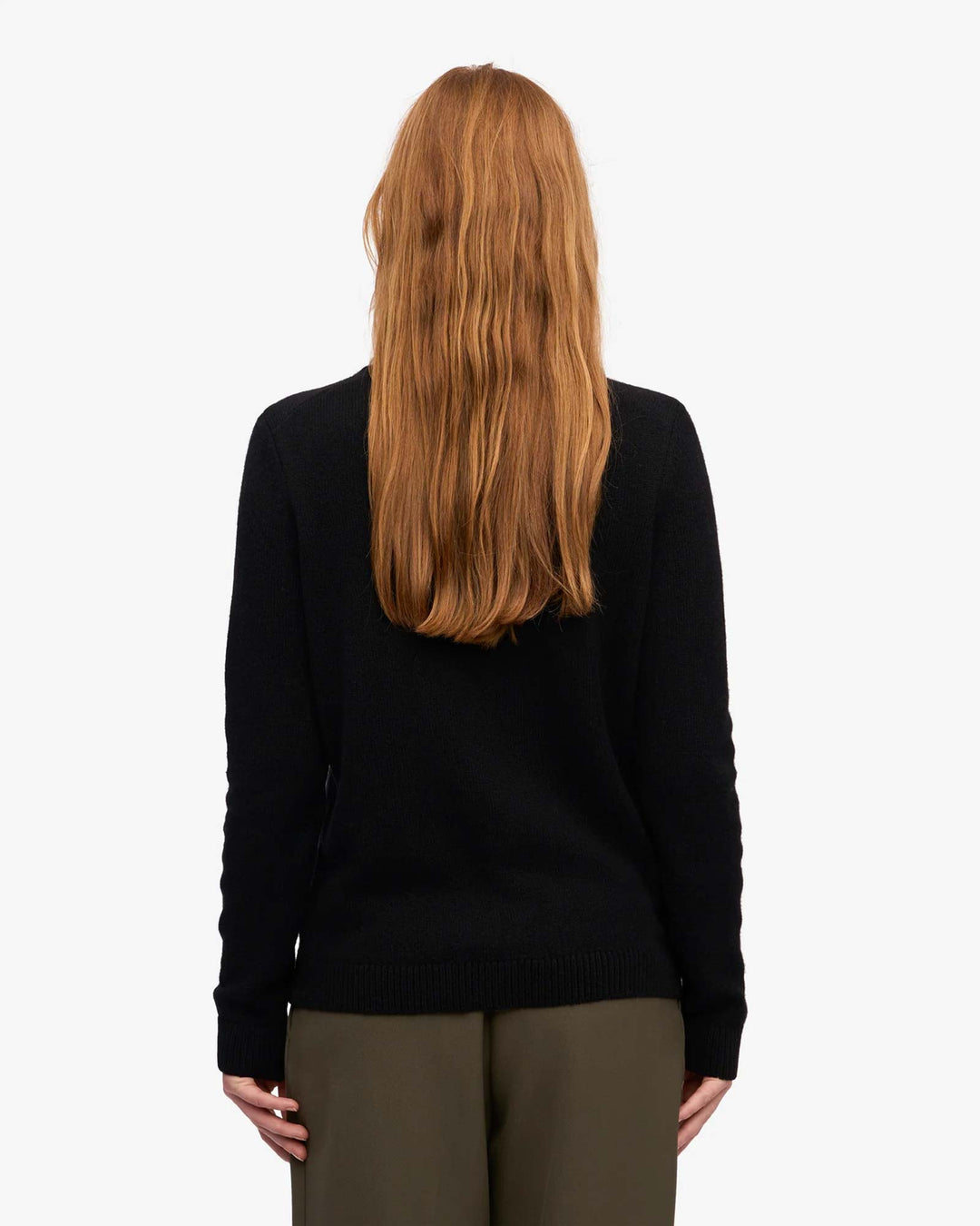 Classic Merino Wool Crew Deep Black