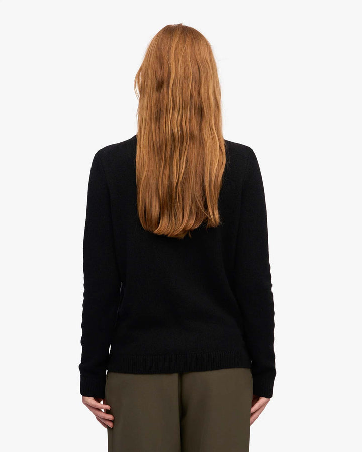 Classic Merino Wool Crew Deep Black