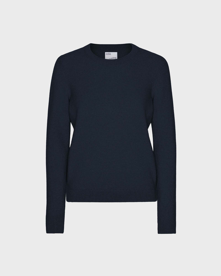 Classic Merino Wool Crew Navy Blue