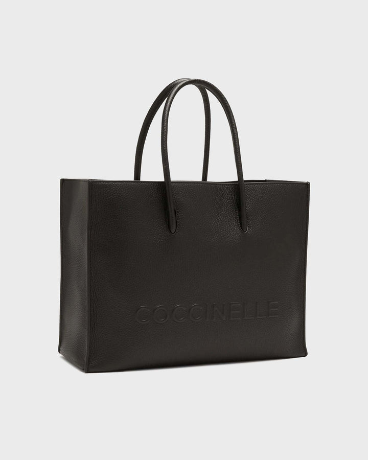 Coccinelle Myrtha Maxi Logo Medium Black