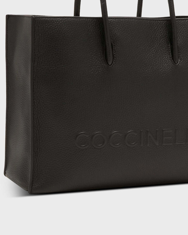 Coccinelle Myrtha Maxi Logo Medium Black