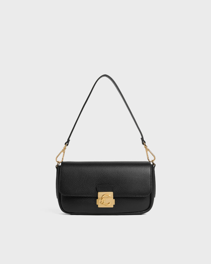 Coccinelle Handtasche Coccinelle C-Me Lock Black