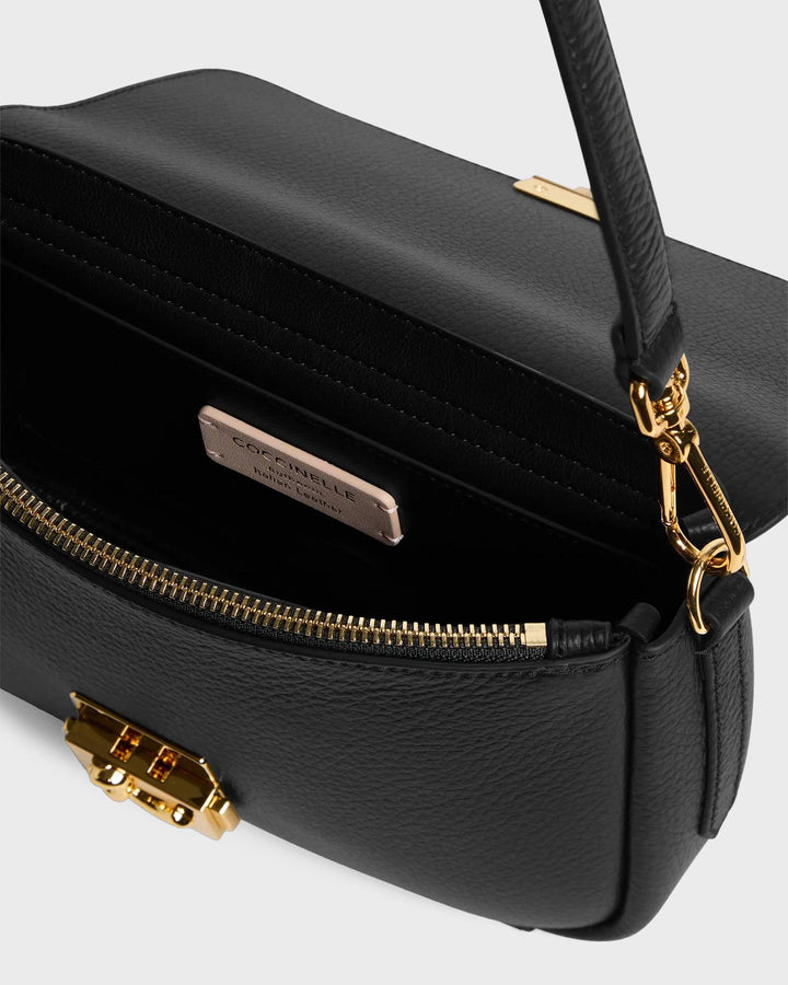 Coccinelle Handtasche Coccinelle C-Me Lock Black – Bild 3