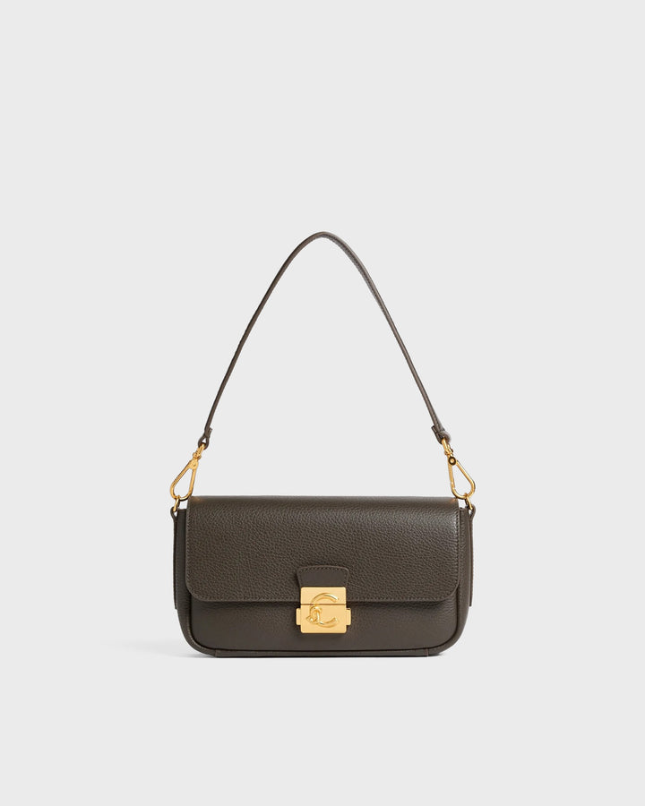 Coccinelle Handtasche Coccinelle C-Me Lock Fango