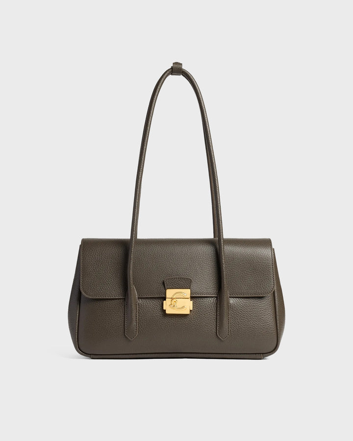 Coccinelle Handtasche Coccinelle C-Me Lock Fango