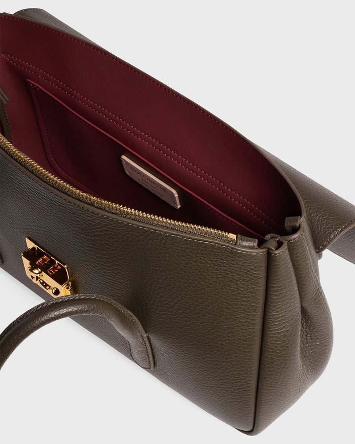 Coccinelle Handtasche Coccinelle C-Me Lock Fango – Bild 3
