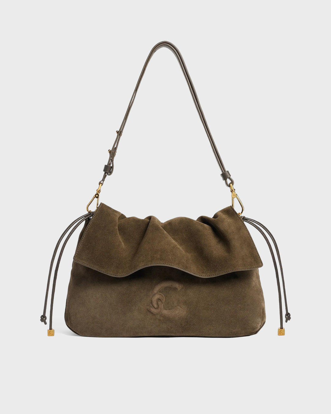 Coccinelle Handtasche Coccinelle Lidia Suede Fango