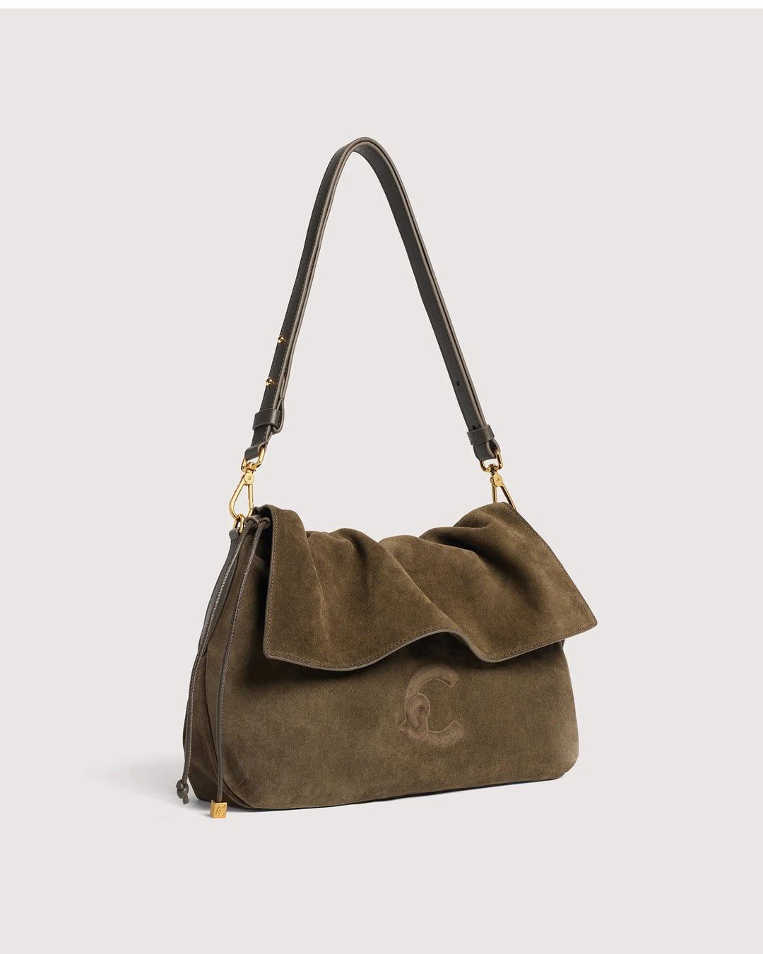 Coccinelle Handtasche Coccinelle Lidia Suede Fango – Bild 2