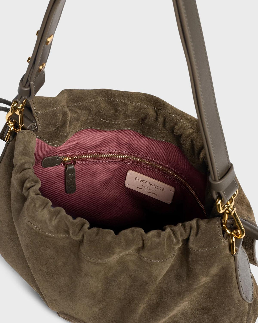 Coccinelle Handtasche Coccinelle Lidia Suede Fango – Bild 3