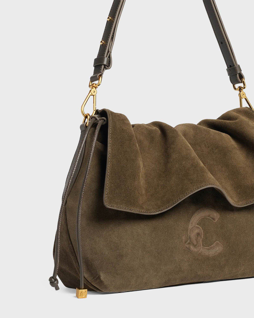 Coccinelle Handtasche Coccinelle Lidia Suede Fango – Bild 4