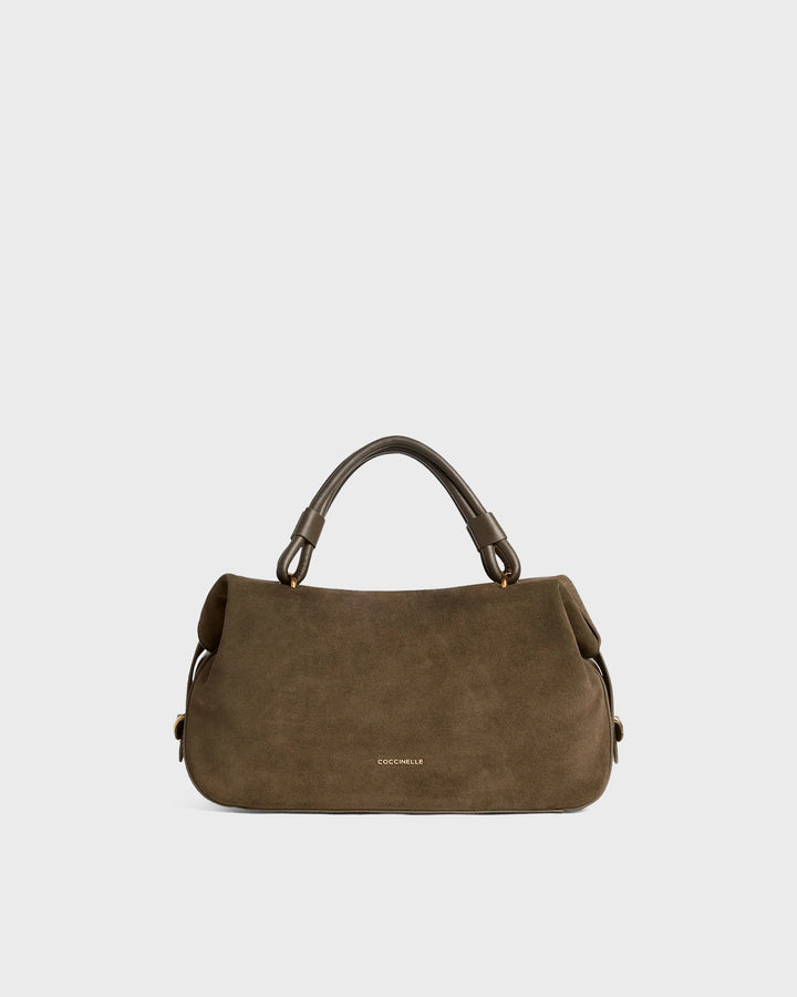 Coccinelle Handtasche Coccinelle Lizzie Suede Fango