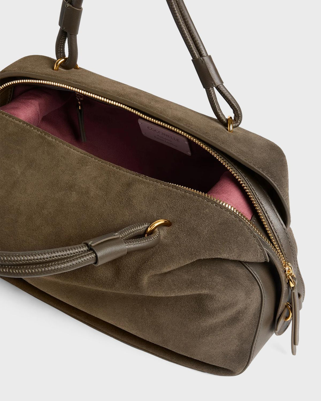 Coccinelle Handtasche Coccinelle Lizzie Suede Fango – Bild 3