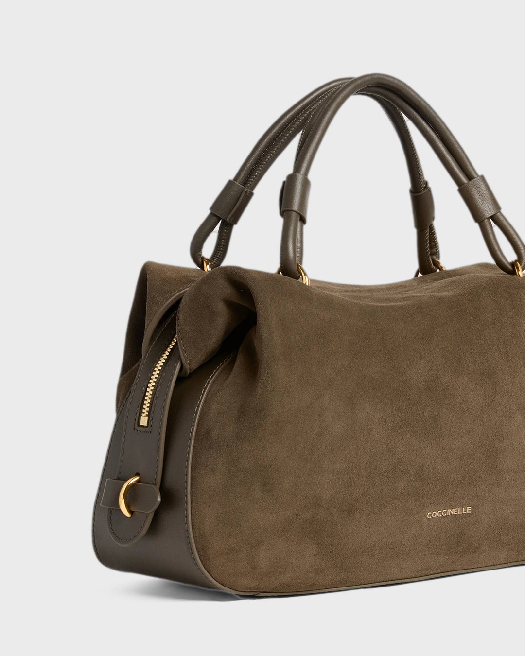 Coccinelle Handtasche Coccinelle Lizzie Suede Fango – Bild 4