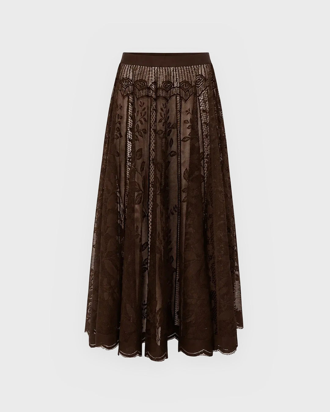 lollys laundry Rock CollinsLL Midi Skirt Dark Mokka