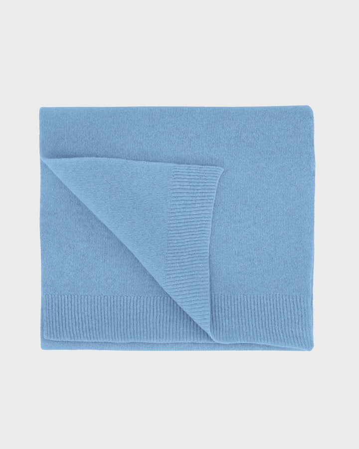 Merino Wool Scarf Seaside Blue