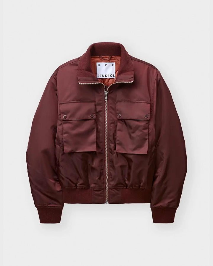 CPH Bomber Jacket 1 Nylon Burgundy