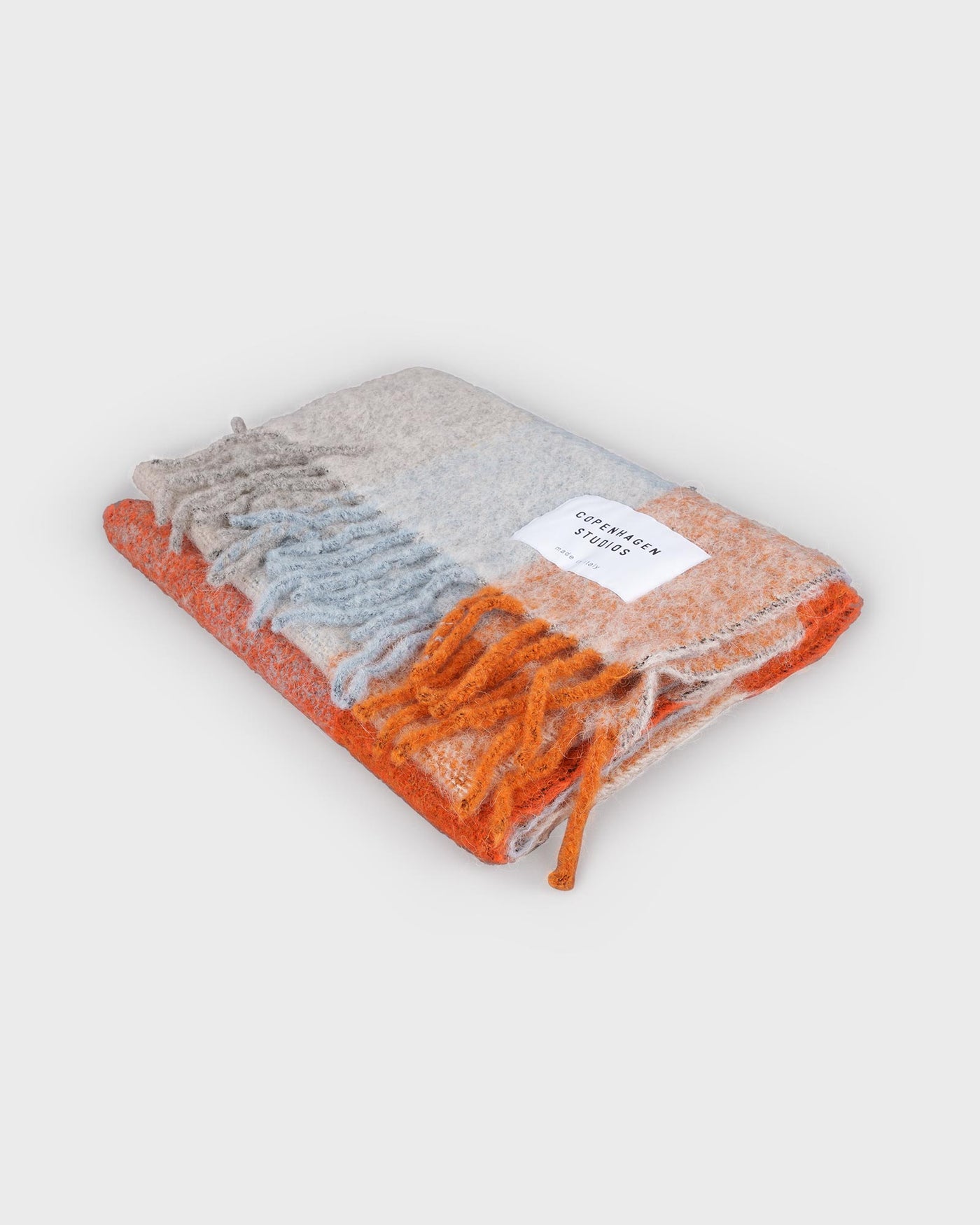Copenhagen Studios Schal CPH SHAWL 1 Wool Mix Blue/Orange myMEID