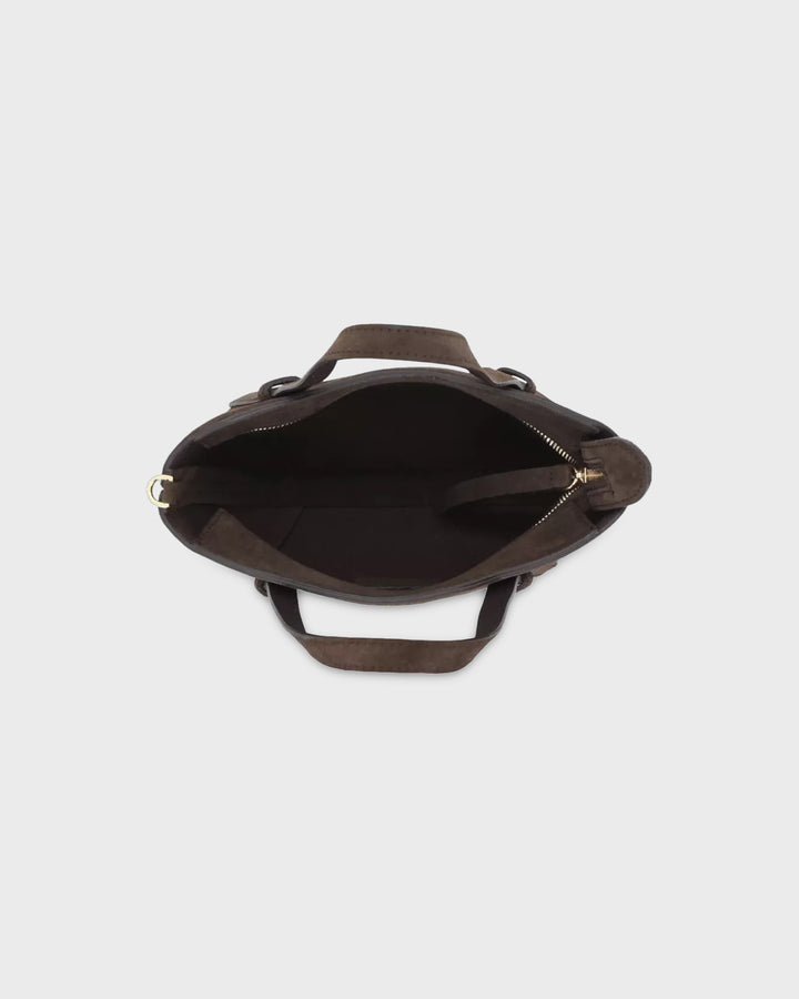ABRO Handtasche Cosmo Mini Handtasche Dark Brown – Bild 5