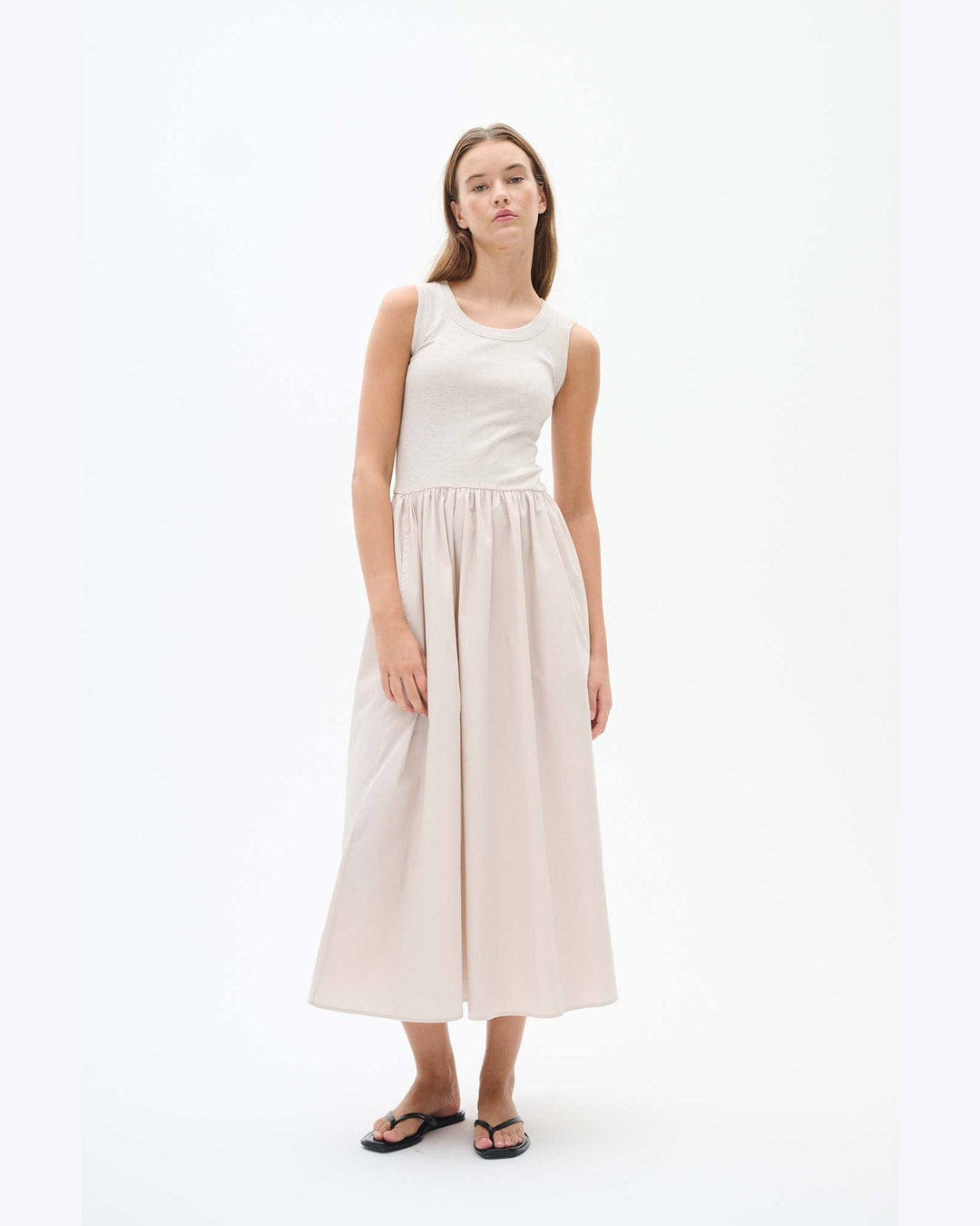 DagnamalW Melange Dress Ecru