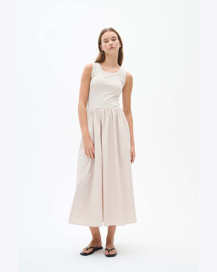DagnamalW Melange Dress Ecru