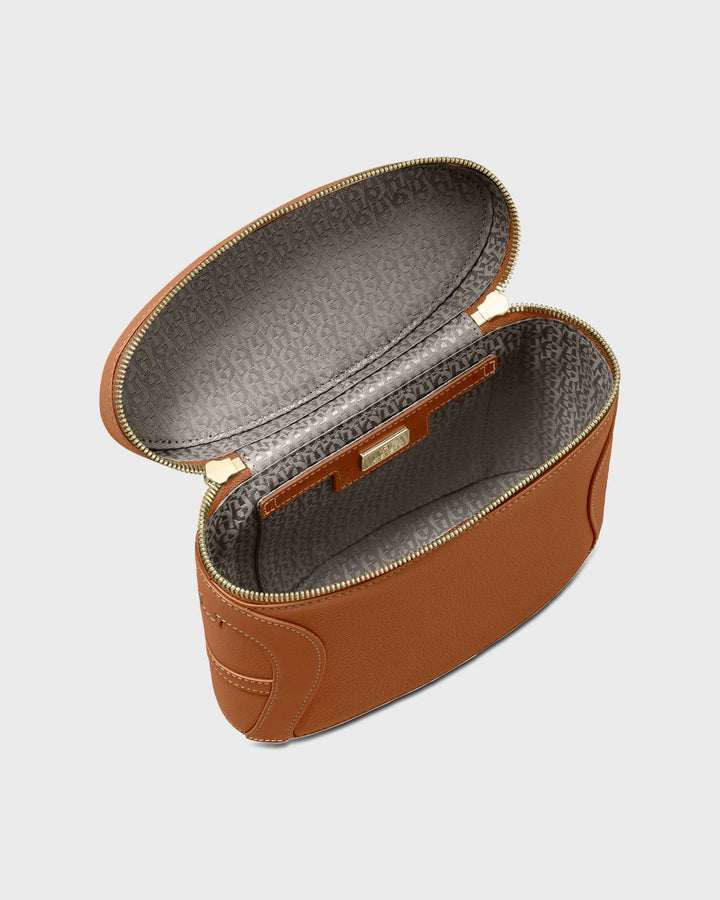 Aigner Handtasche Deborah S Cognac Brown – Bild 5