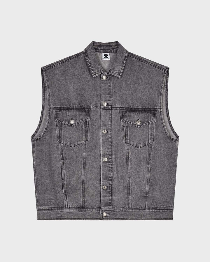 Denim Vest Grey
