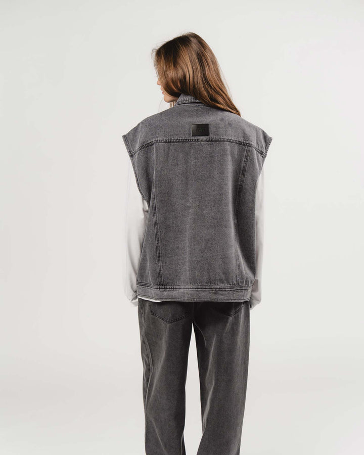 Denim Vest Grey