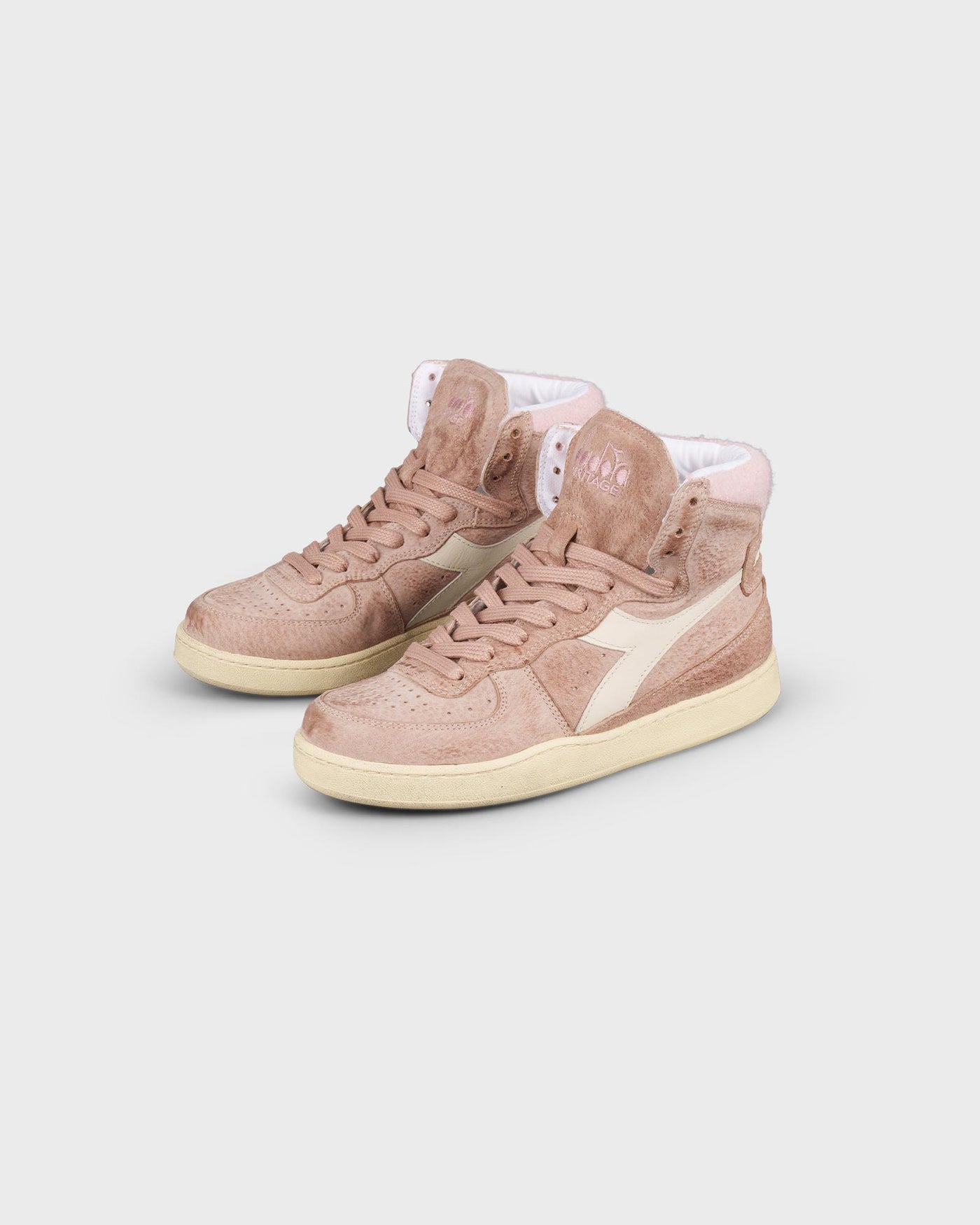 Diadora Damen Sneaker Mi Basket Shearling Brown Roebuck myMEID
