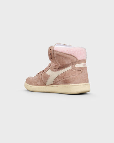 Diadora Damen Sneaker Mi Basket Shearling Brown Roebuck myMEID