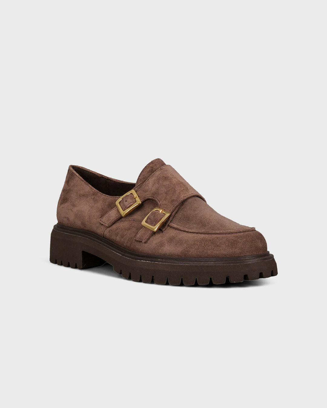 Double Monks Soft Suede Earth