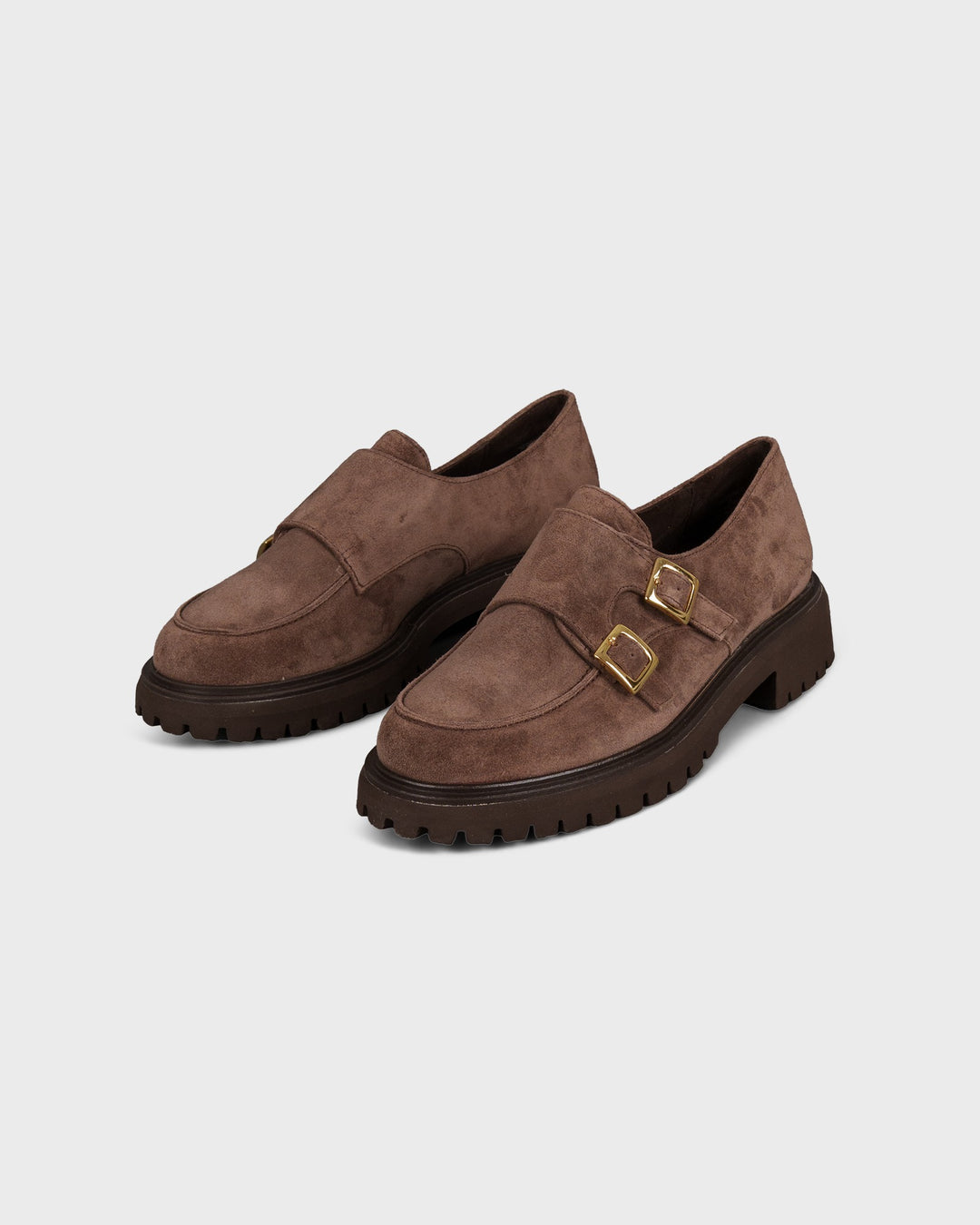 Double Monks Soft Suede Earth