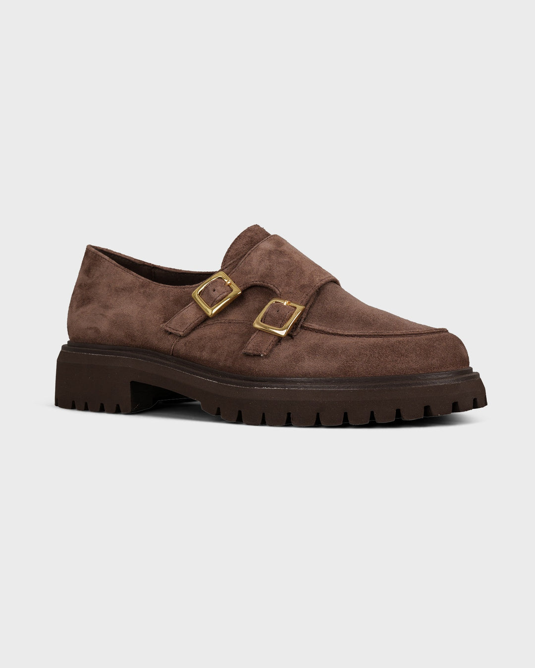 Double Monks Soft Suede Earth