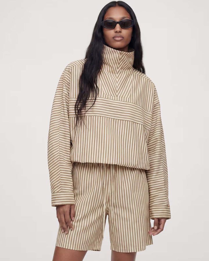 Draco Cogul Shirt Kangaroo Papyrus Stripe