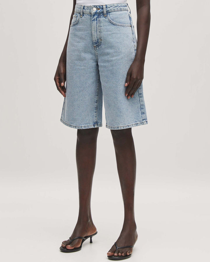 Addison Denim Shorts Light Blue