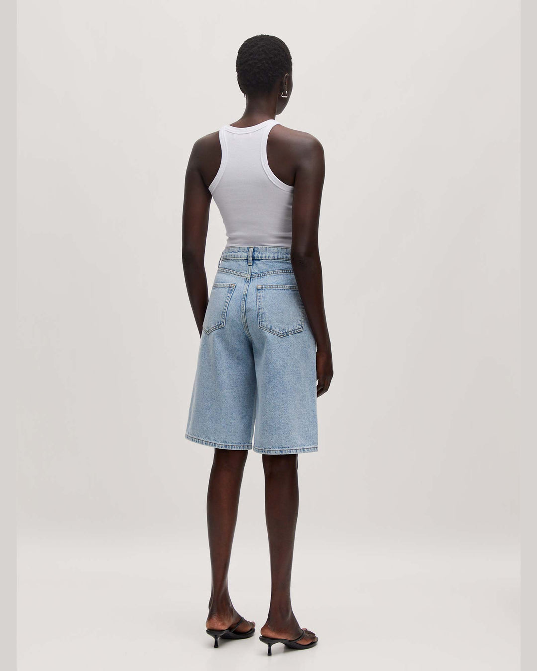 Addison Denim Shorts Light Blue