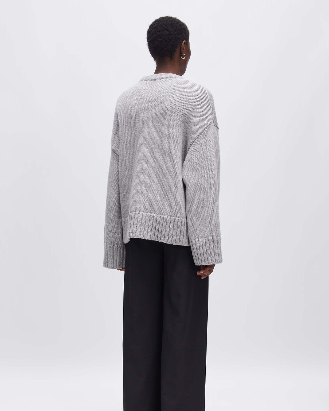 Oversize Christel Jumper Light Grey Melange myMEID