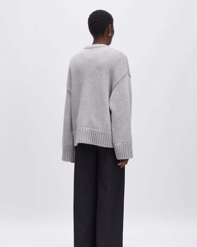 Oversize Christel Jumper Light Grey Melange myMEID