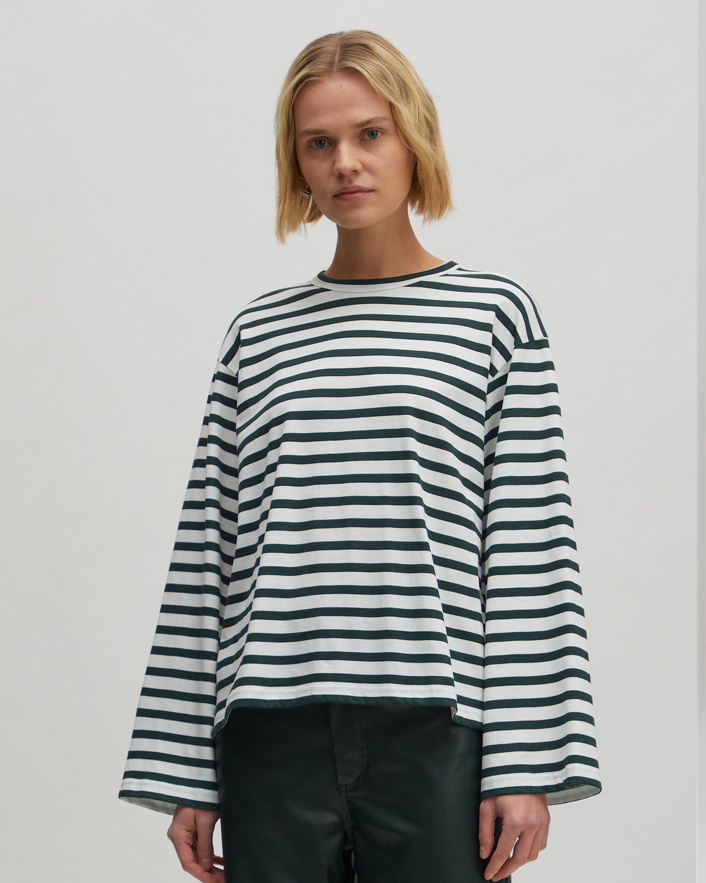 Verlee Longsleeve Stripes Gardenia + Scarab myMEID