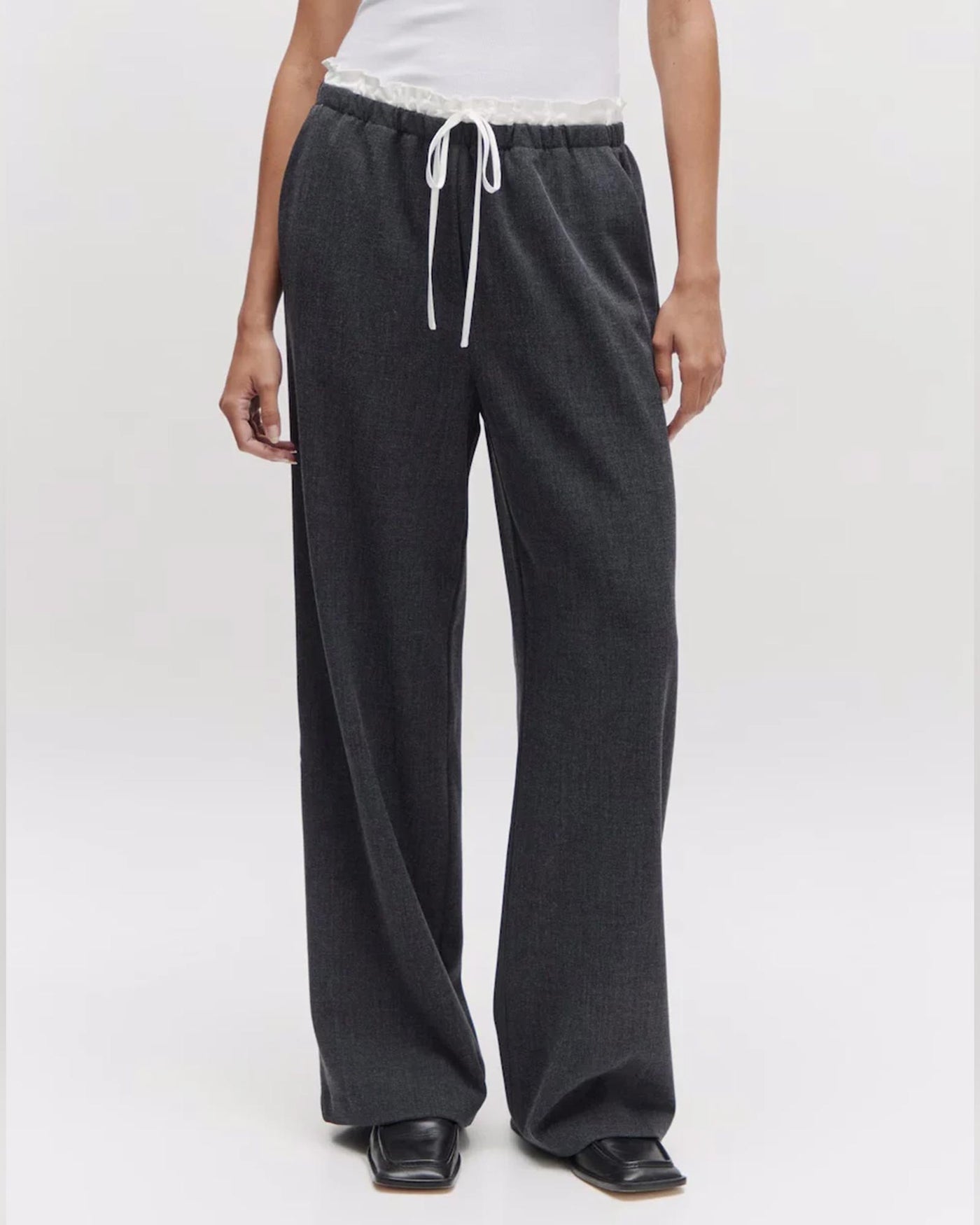 Wisteria Trouser Dark Grey Mélange myMEID