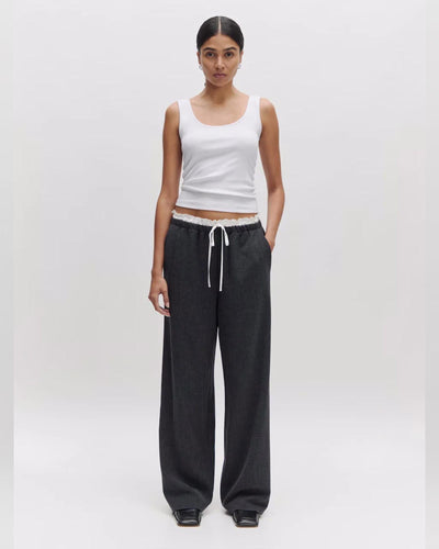 Wisteria Trouser Dark Grey Mélange myMEID