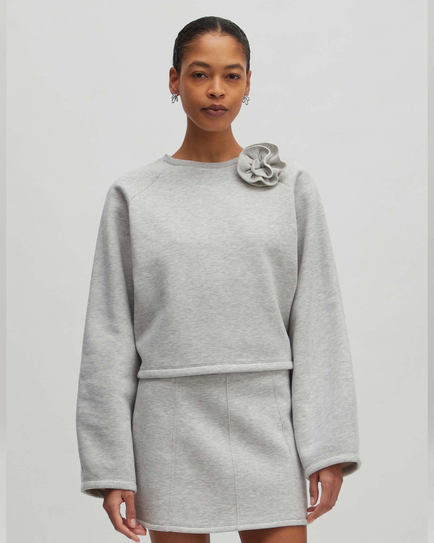 Xezal Sweater Light Grey Melange myMEID