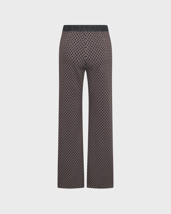 Elaine Ribbon Rhomb Jacquard Braun